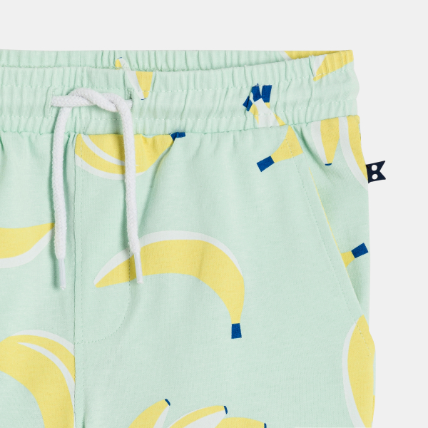 شورت برمودا من الميلتون المطبوع باللون الأخضر للأولاد